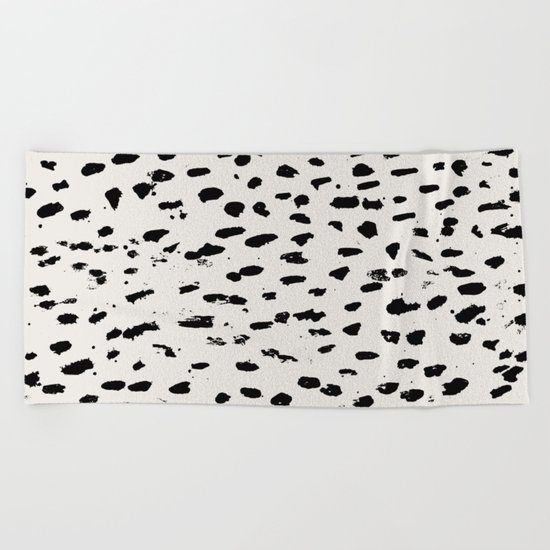 Modern Polka Dots Beach Towel