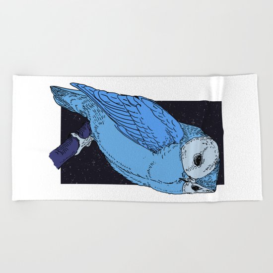 Night Owl Beach Towel