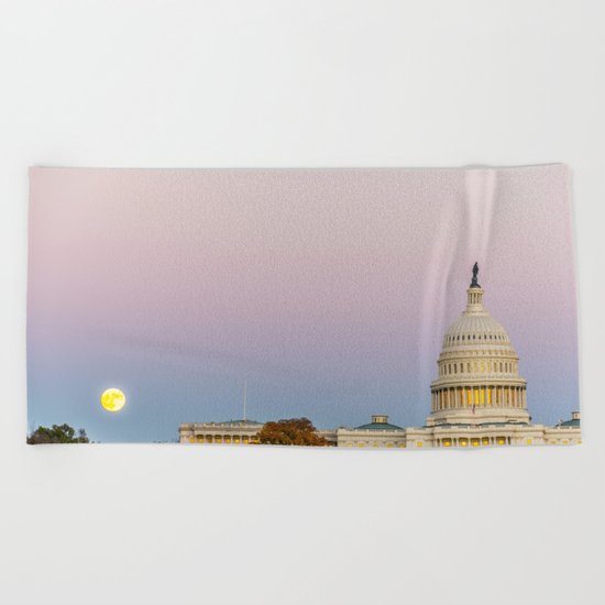 Sunrise Moon Beach Towel
