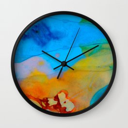 The Right Path - Colorful Abstract Art By Sharon Cummings Wall Clock