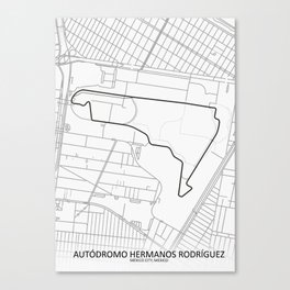 Mexican Grand Prix, Autodromo Hermanos Rodríguez, Mexico City Canvas Print