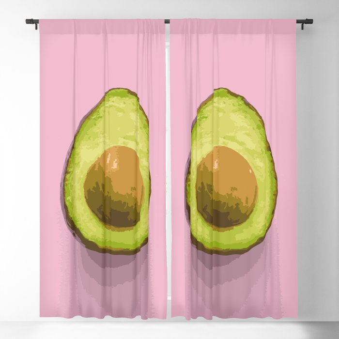 Avocado Paint by Numbers Blackout Curtain