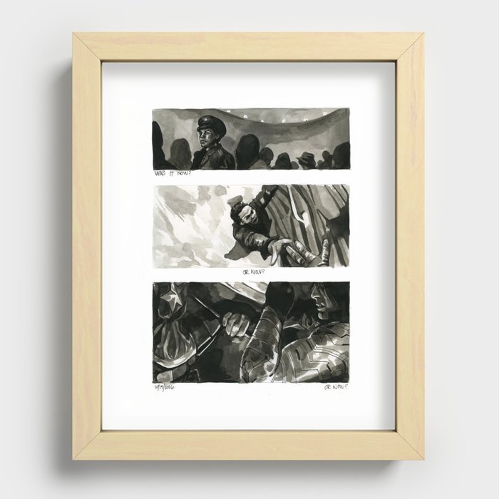 was it now? Recessed Framed Print