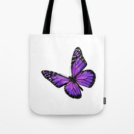 Purple butterfly Tote Bag