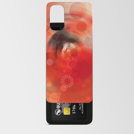 Victory Dance - Red And Black Abstract Art Android Card Case