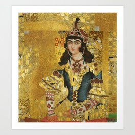 Persian mix: Klimt Qajar Princess Art Print