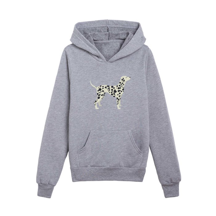 Dalmatian On Blue Kids Pullover Hoodie by JunkyDotCom Society6
