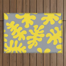 Matisse leaves Yellow Outdoor Rug