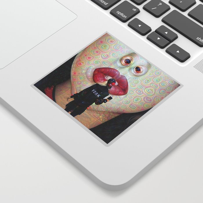 Kissing your face with my beautiful lips Sticker