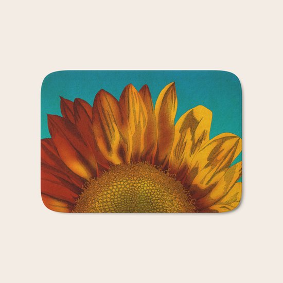 A Sunflower Bath Mat
