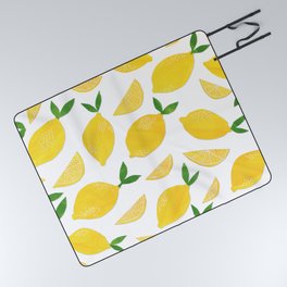 Lemon Cut Out Pattern Picnic Blanket