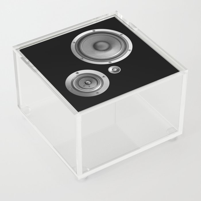 Acrylic speaker box best sale