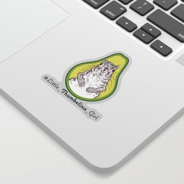 Little Thumbelina Girl: avocado Sticker