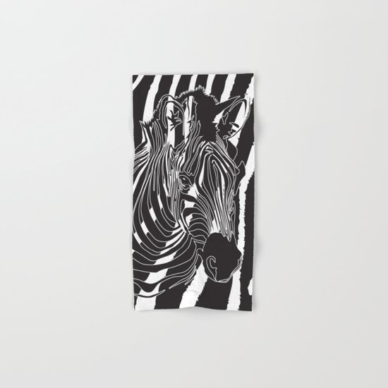 Zebra - Optical Art 5 Hand & Bath Towel