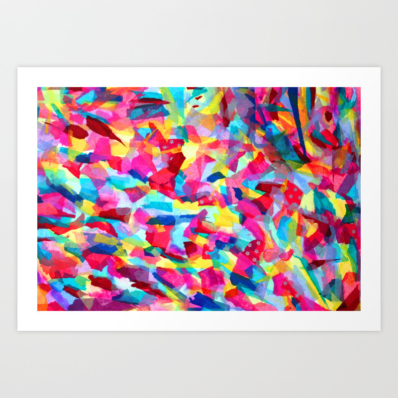 Abstract Tissue Paper Art Print By Jennym Society6