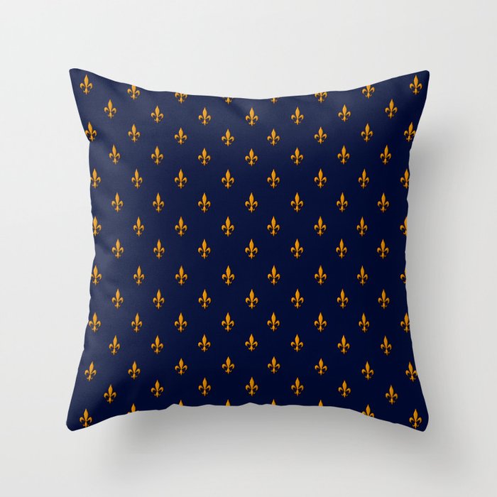 Blue and shop gold throw