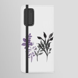 Subtle Ace Pride: Watercolor Floral Android Wallet Case