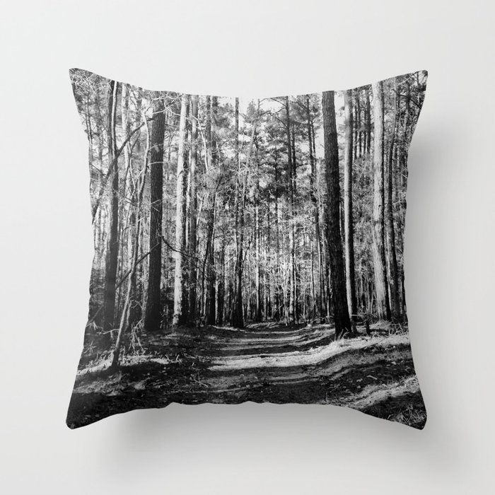 Forest Trail Throw Pillow