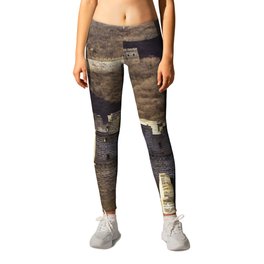 China Photography - The Great Wall Of China By The Grassy Mountain Leggings