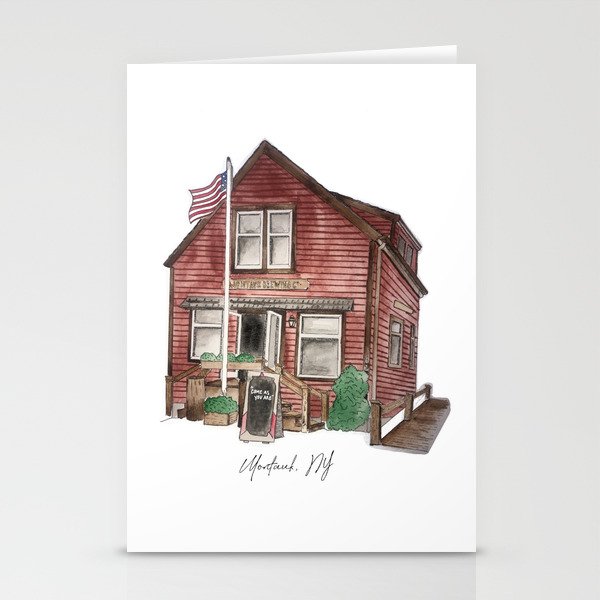 Montauk Brewery Watercolor Stationery Cards