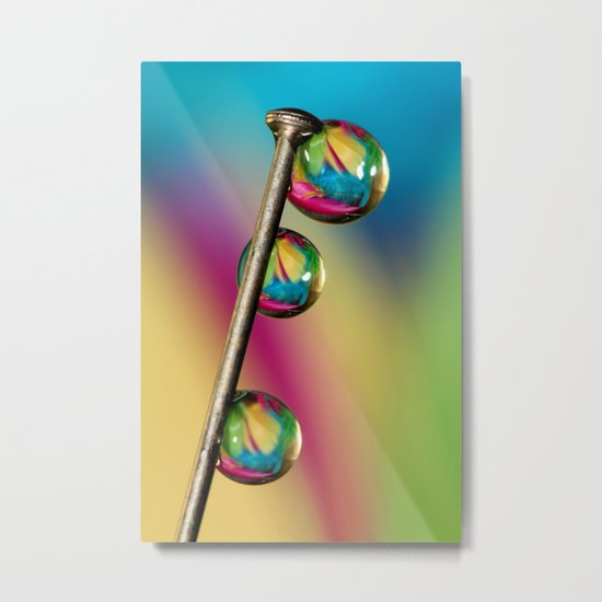 Pin Drop Metal Print