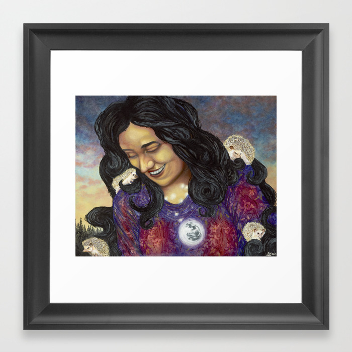 The Poetess Framed Art Print By Sarahguthu Society6