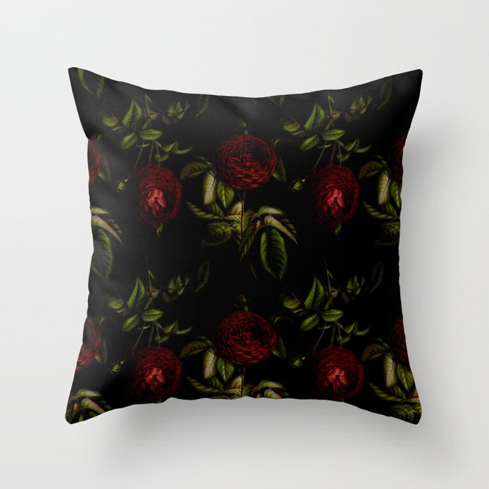 Victorian Floral Deluxe Throw Pillow