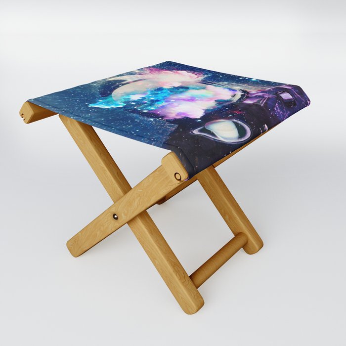 Space Planets Astronaut  Folding Stool