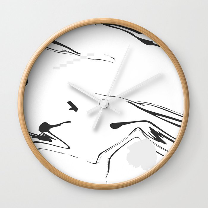 simple marble Wall Clock