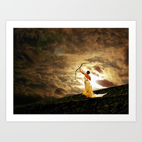 The Far Side of Midnight Art Print