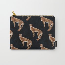 Cheetah natural jungle_moody & earthy tones pattern Carry-All Pouch