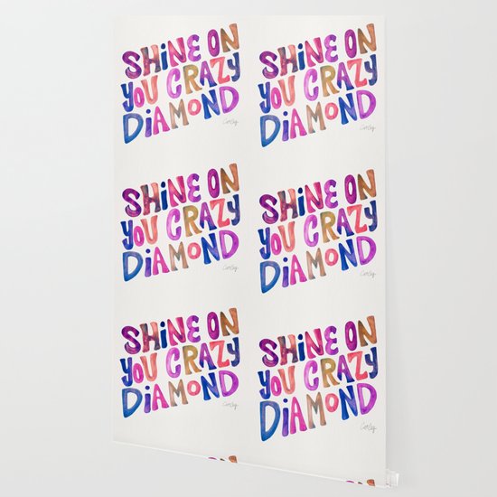 Shine On Your Crazy Diamond Vintage Palette Wallpaper By Catcoq Society6