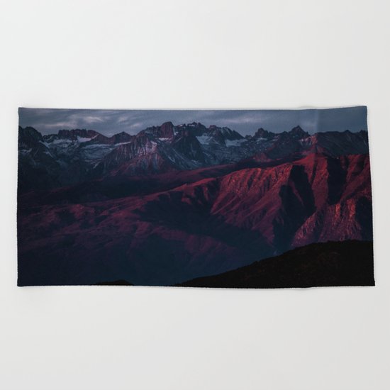 Mountain Landscape #sunset Beach Towel