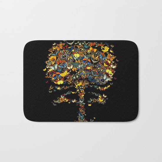 Atomic Butterfly Bath Mat