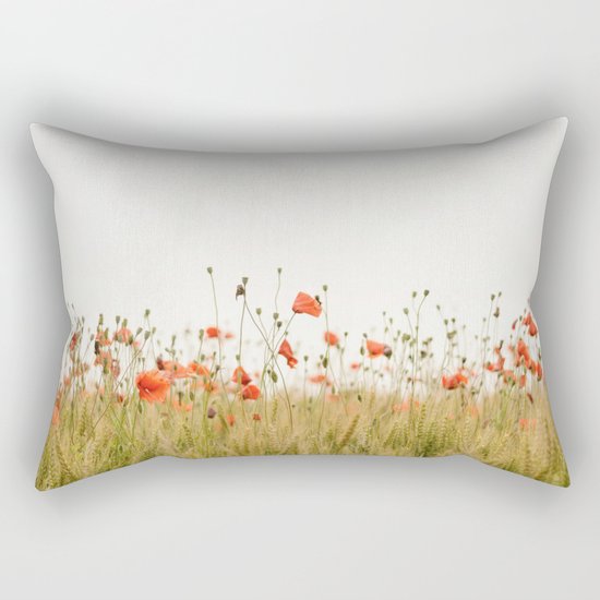 Poppies Coquelicots Rectangular Pillow