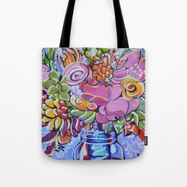 Graphic Floral 2 Tote Bag