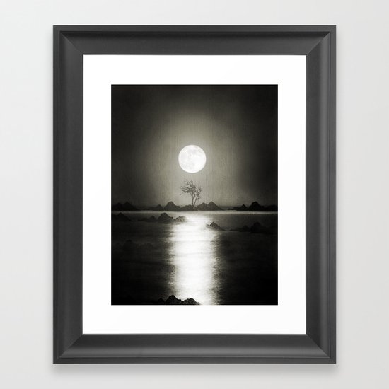 When the moon speaks (part III) Framed Art Print