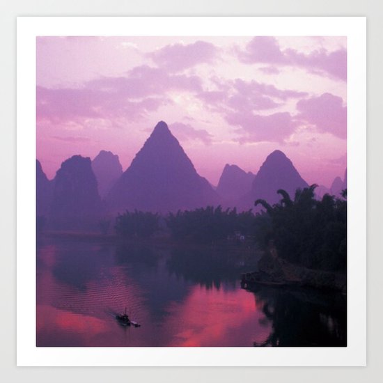 Purple Asia Art Print