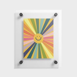 Smile Rainbow - Modern Art Print Floating Acrylic Print