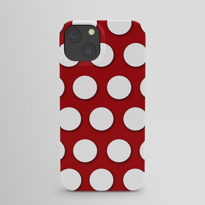 Red Polka Dots iPhone Case