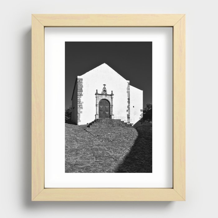 Church of Misericordia in Monochrome Recessed Framed Print