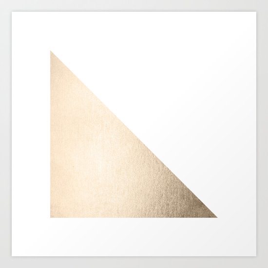 Simply Shadow in White Gold Sands Art Print