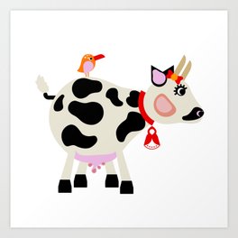 Miss Cow Art Print