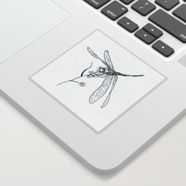 Dragonfly quick sketch Sticker