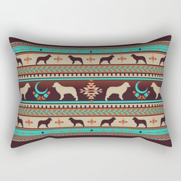 Boho dogs | Australian shepherd sunset Rectangular Pillow
