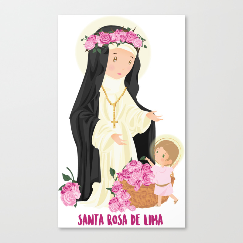 Saint Rose Of Lima Canvas Print By Almao2o Society6
