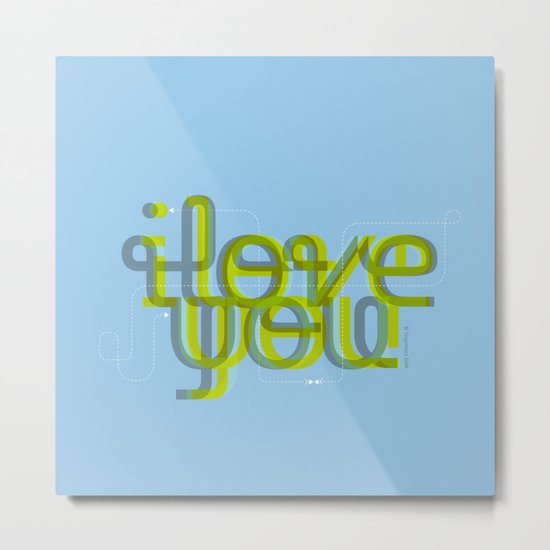 I love You 1 Metal Print