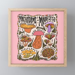 Mushrooms of Minnesota Framed Mini Art Print
