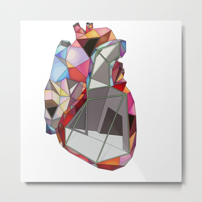 Geometry heart Metal Print