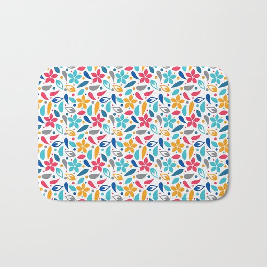 Colorful Lovely Pattern X Bath Mat
